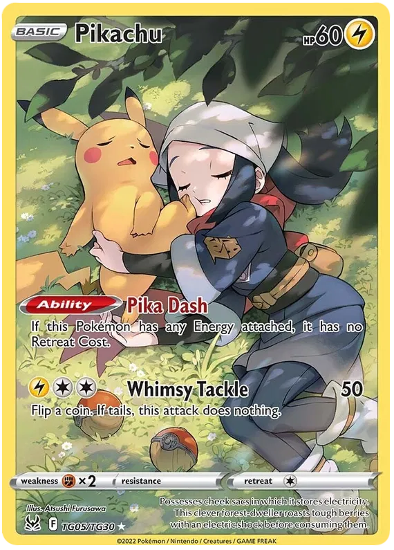 Pikachu TG05/TG30 - Sword & Shield: Lost Origin Pokemon Card