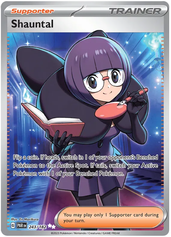 Shauntal 243/182 - Scarlet&Violet: Paradox Rift Pokemon Card