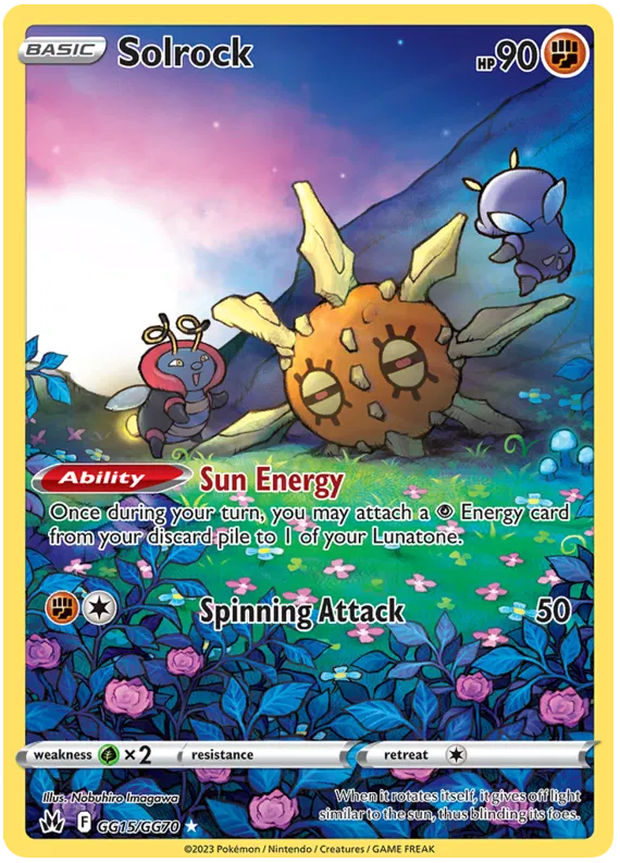 Solrock GG15/GG70 - Sword & Shield: Crown Zenith Pokemon Card