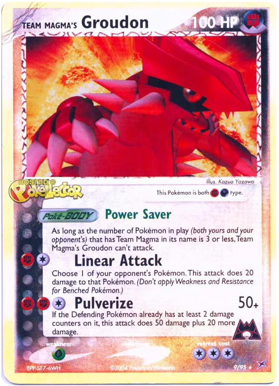 Team Magmas Groudon 009/095 - Sword&Shield: Celebrations Pokemon Card