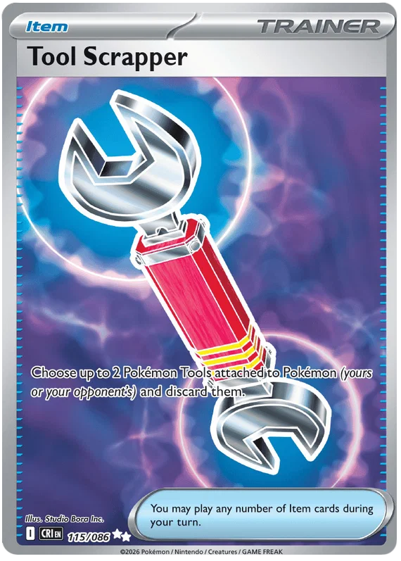 Tool Scrapper 115/086 - Mega Evolution: Chaos Rising Pokemon Card