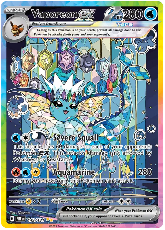 Pokémon TCG: Prismatic Evolutions Complete 11-Card God Pack Set (Mint, Pack-Fresh)