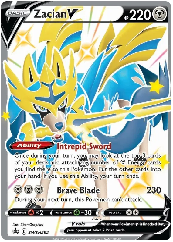 Zacian V SWSH292 - Sword & Shield: Black Star Promo Pokemon Card